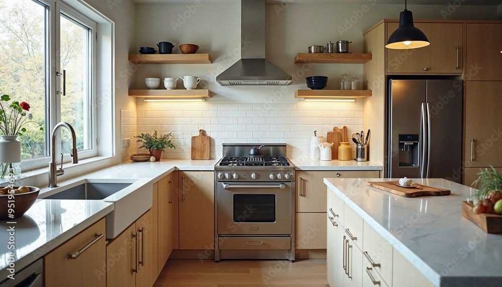 Kitchen Island and Systems Detail